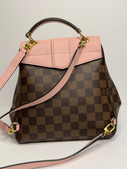 Pre-owned Louis Vuitton
Clapton Backpack Damier ebene and Leather