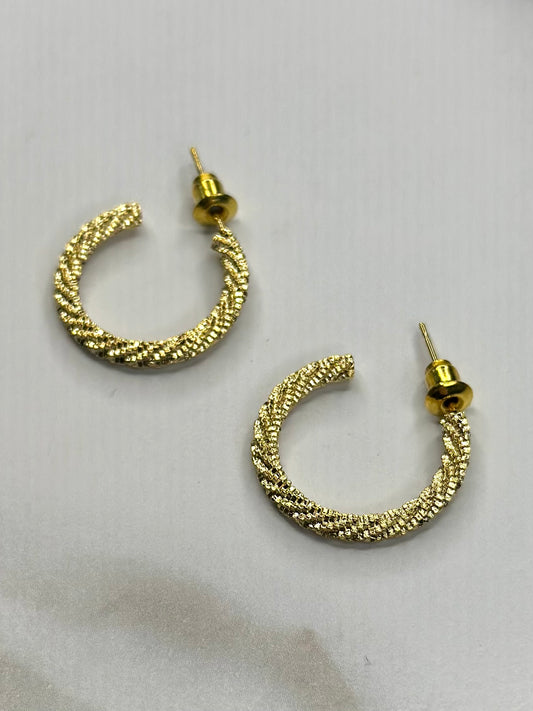 Natalie braided, small hoops