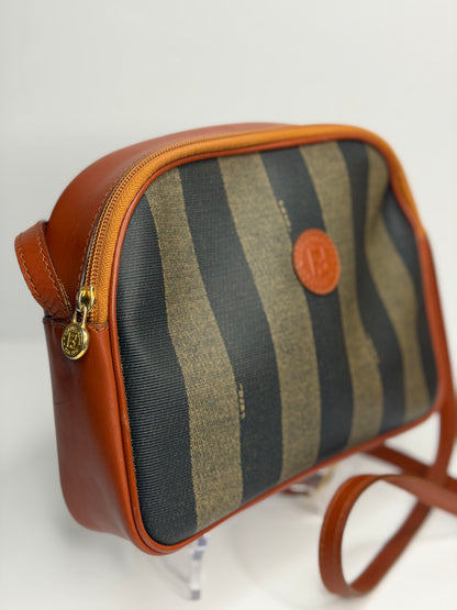 Pre-owned Fendi Vintage Pequin stripe crossbody