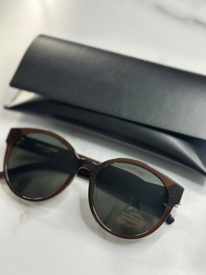 Pre-owned Saint Laurent Brown acetate sunglasses