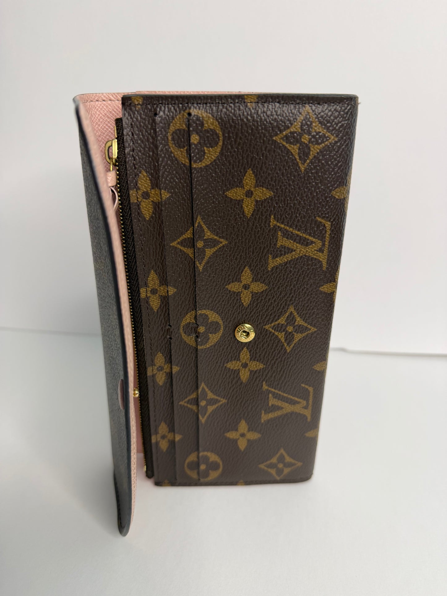 Pre-owned Louis Vuitton monogram canvas Emilie Wallet
