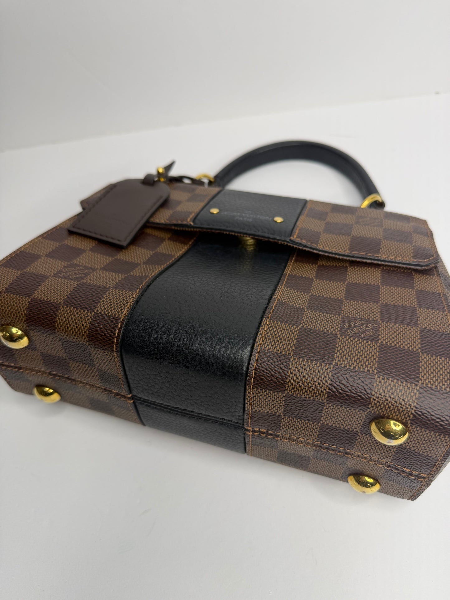 Pre-owned Louis Vuitton Damier Ebene bond street BB crossbody