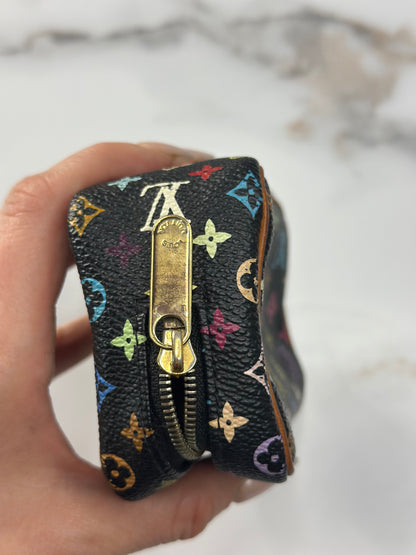 Pre-owned Louis Vuitton Vintage Takashi Murakami wapity mini pouch