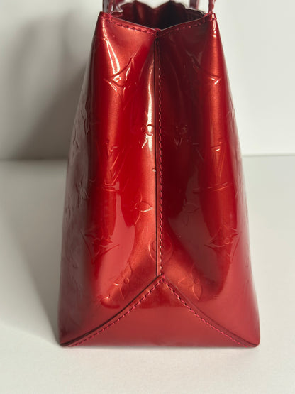 Pre-owned Louis Vuitton Pomme D'Amour vernis Wilshire p.m. tote