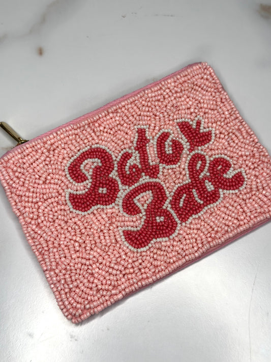 Botox babe beaded coin pouch