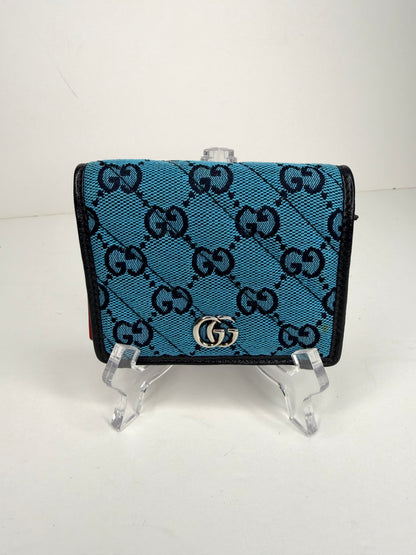 Pre-owned Gucci Multicolor canvas GG Marmont Wallet