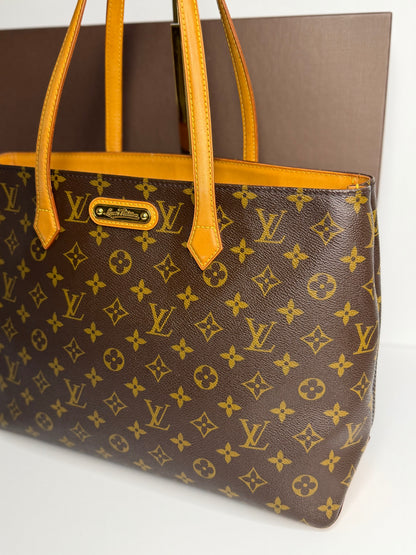Pre-owned Louis Vuitton monogram canvas Wilshire MM tote