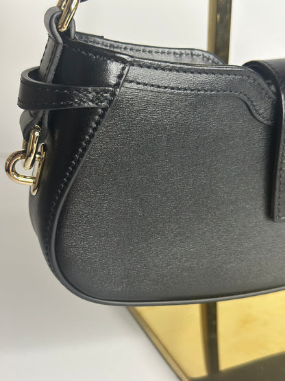 Pre-owned Gucci Moon Side Shoulder Bag Leather Mini