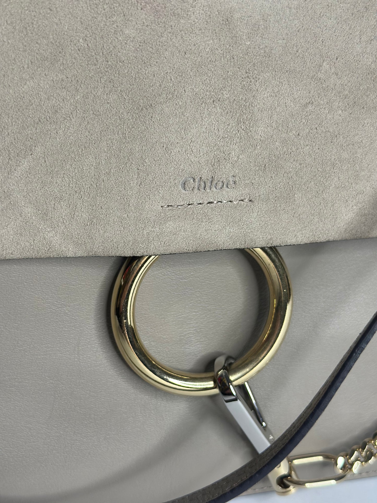Pre-owned Chloe Chloé Faye shoulder bag in Motty Grey