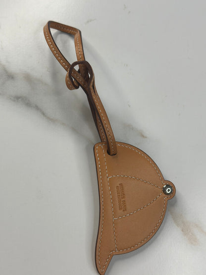 Pre-owned Hermes Tricolor Paddock Cap Bombe Helmet Bag Charm