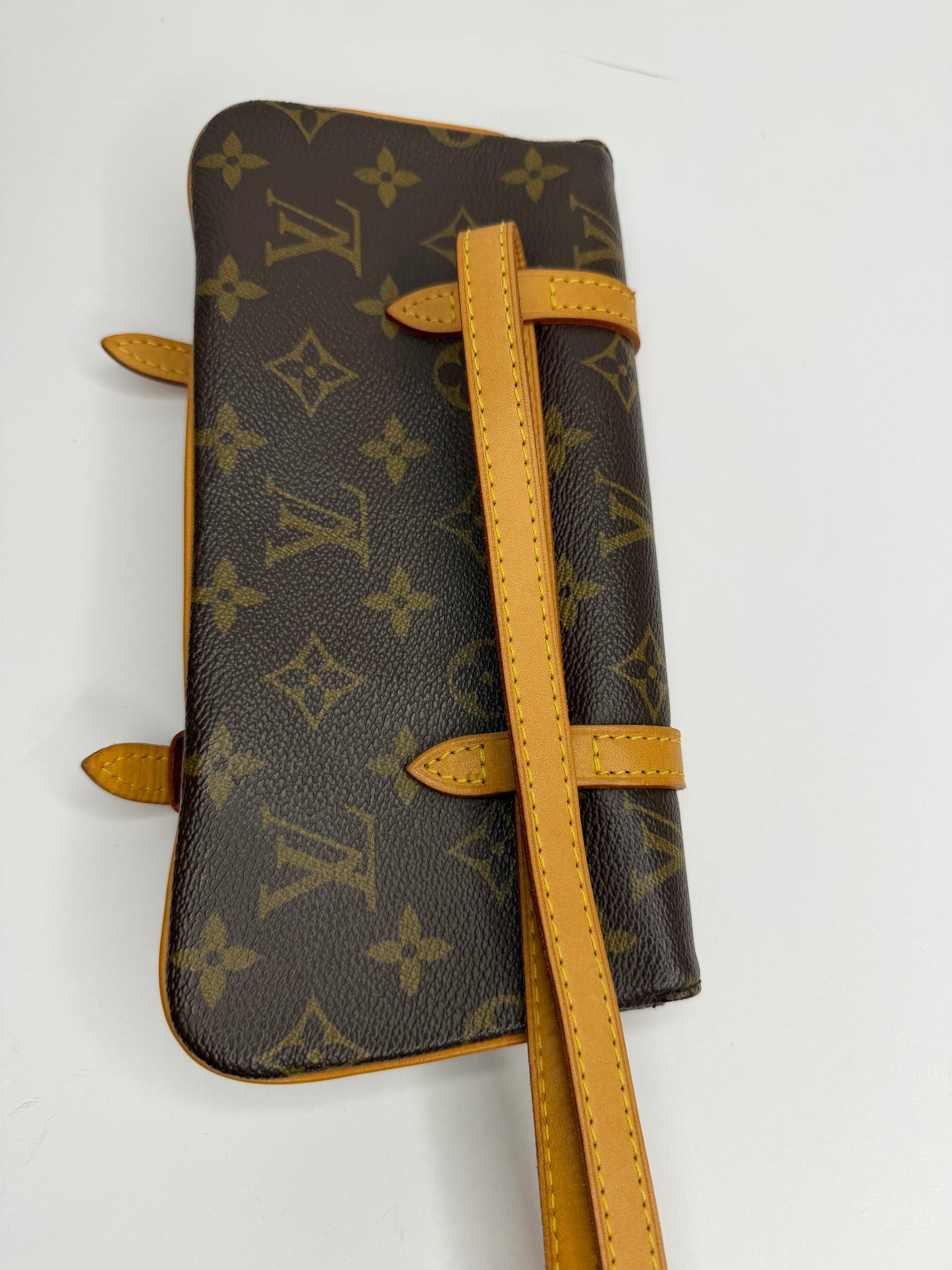 Pre-owned Louis Vuitton monogram canvas Pochette marelle belt bag
