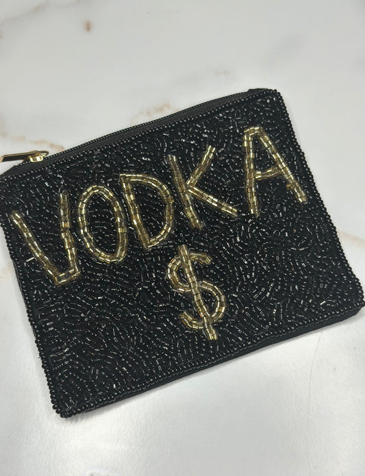 Vod $$$ beaded coin pouch