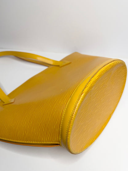 Pre-owned Louis Vuitton Yellow Epi leather Saint Jacques GM tote
