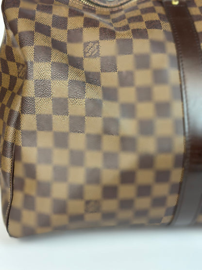 Pre-owned Louis Vuitton Damier Ebene canvas Keepall 50 duffel ￼