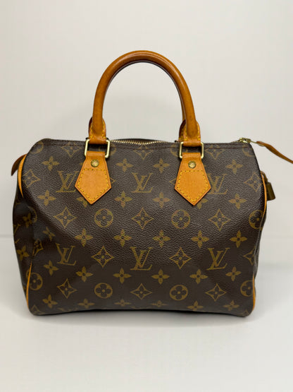 Pre-owned Louis Vuitton monogram canvas speedy 25 Boston bag