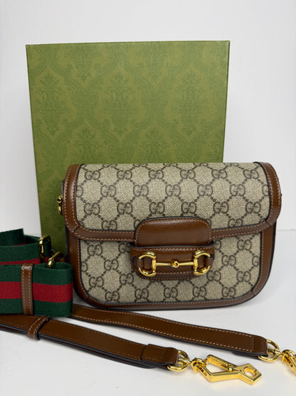 Pre-owned Gucci Horsebit 1955 small shoulder bag