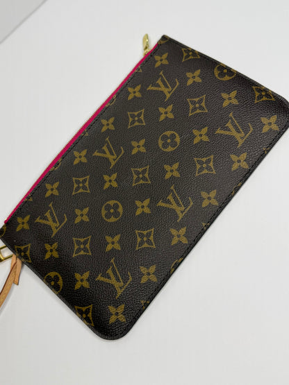 Pre-owned Louis Vuitton monogram canvas neverfull MM pouch