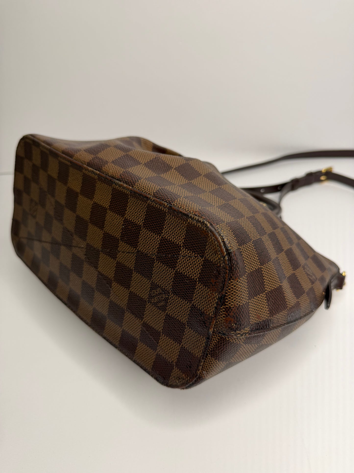 Pre-owned Louis Vuitton Damier Ebene Sienna PM two way tote
