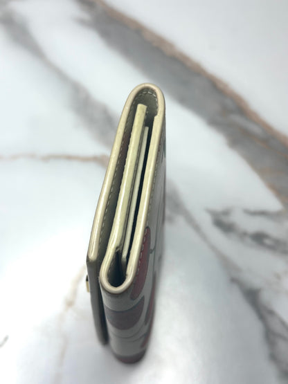 Pre-owned Saint Laurent Monogram Cherry Print Multicles six key holder