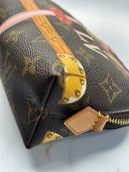 Pre-owned Louis Vuitton limited edition trunks PM cosmetic pouch