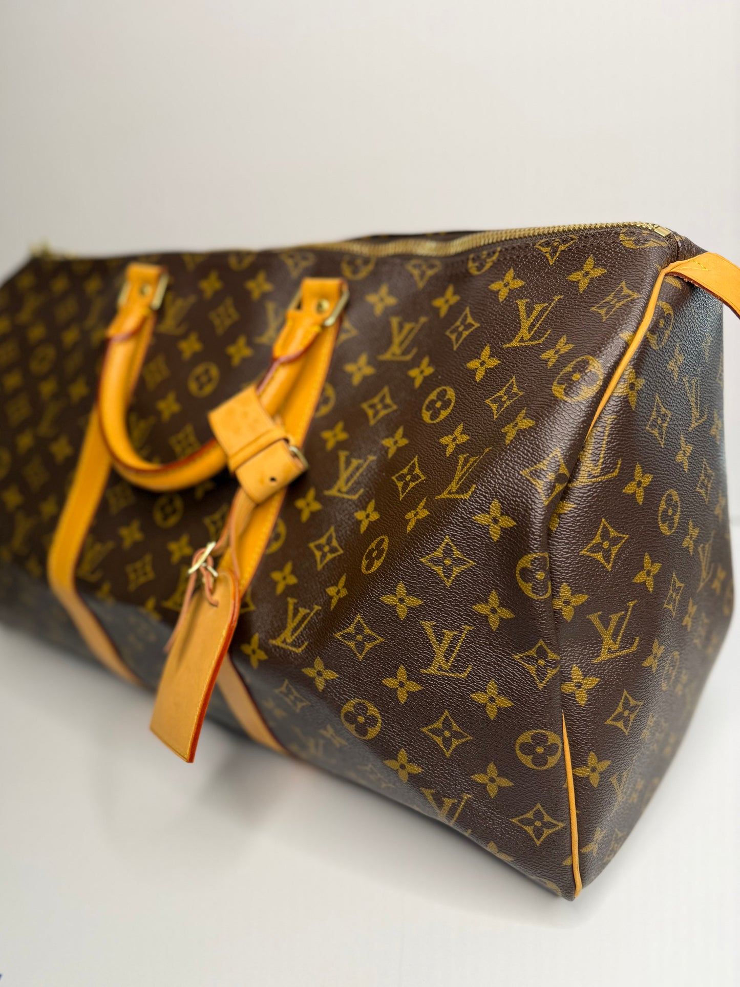 Pre-owned Louis Vuitton monogram canvas Keepall 50 duffel