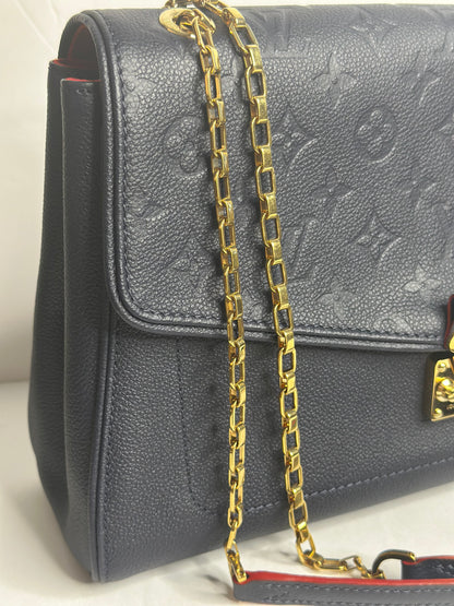 Pre-owned Louis Vuitton Navy Empriente leather St Germain MM Crossbody