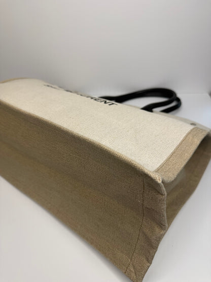 Saint Laurent Rive Gauche Canvas Tote Bag