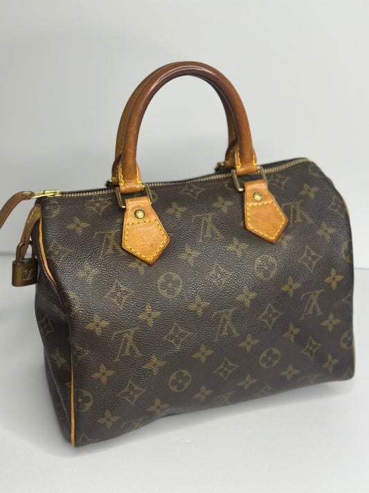 Pre-owned Louis Vuitton monogram canvas Vintage speedy 25 Boston bag