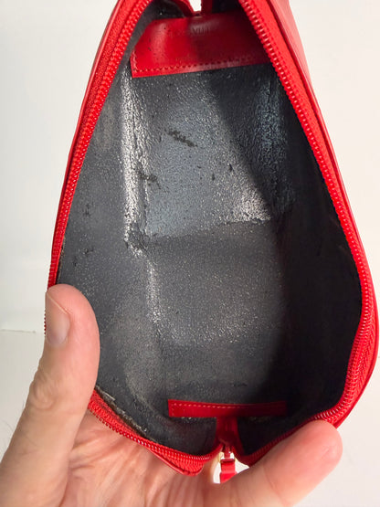 Pre-owned Louis Vuitton Red Epi leather Trousse Crayons pen case