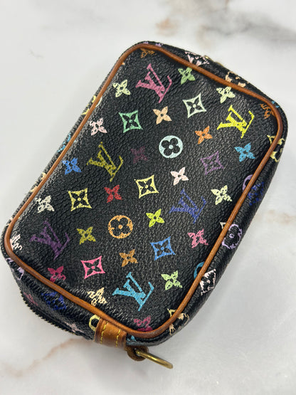 Pre-owned Louis Vuitton Vintage Takashi Murakami wapity mini pouch