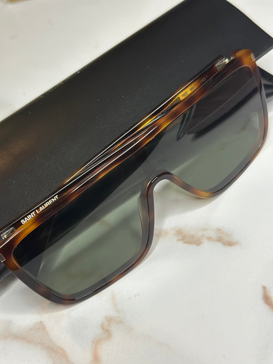 Pre-owned Saint Laurent tortoise sunglasses