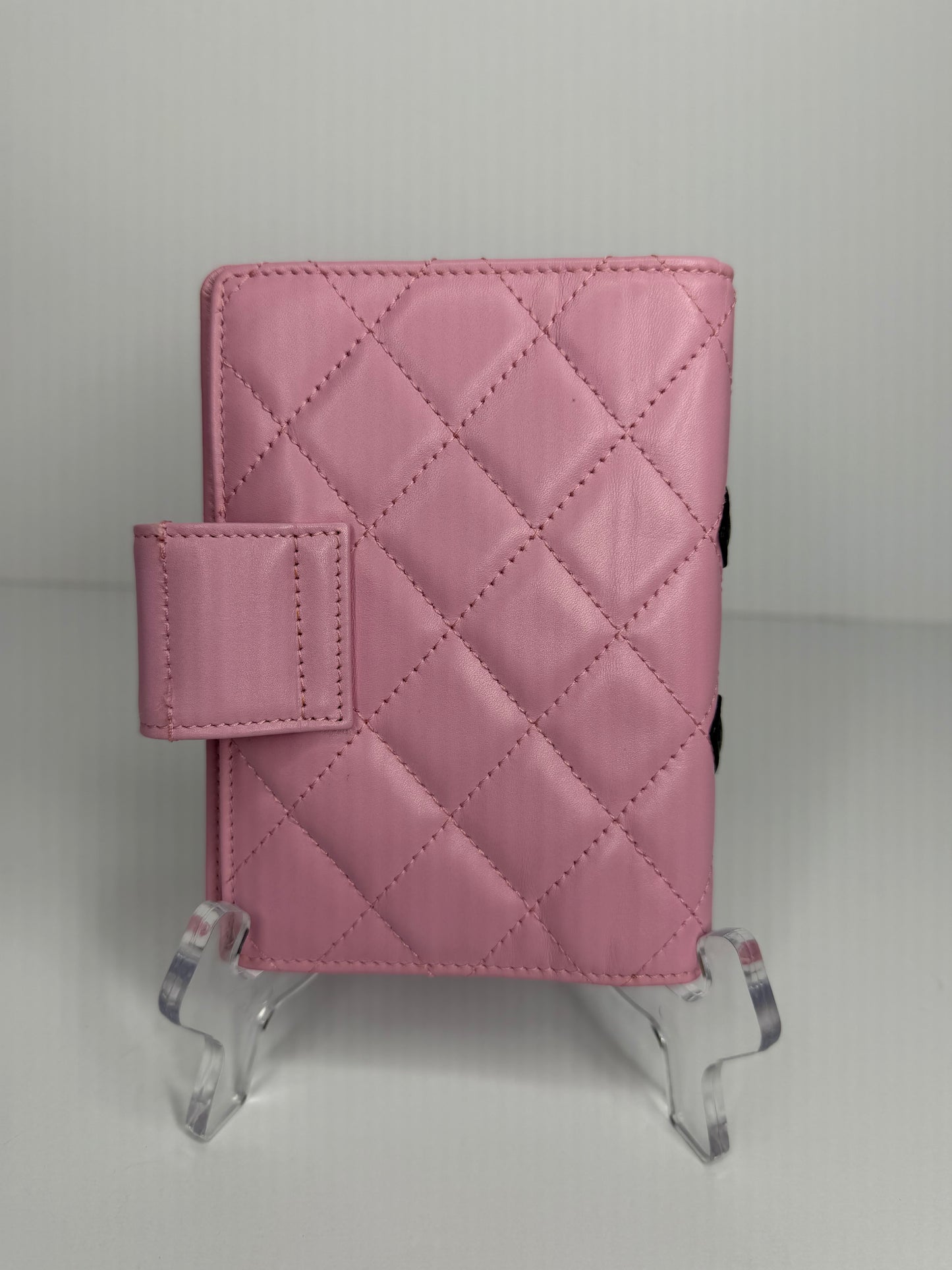 Pre-owned Chanel Cambon quilted lambskin leather small agenda planner