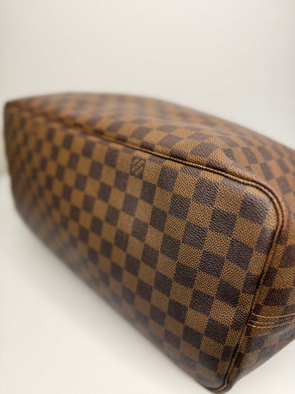 Pre-owned Louis Vuitton Damier Ebene Canvas Neverfull GM Tote