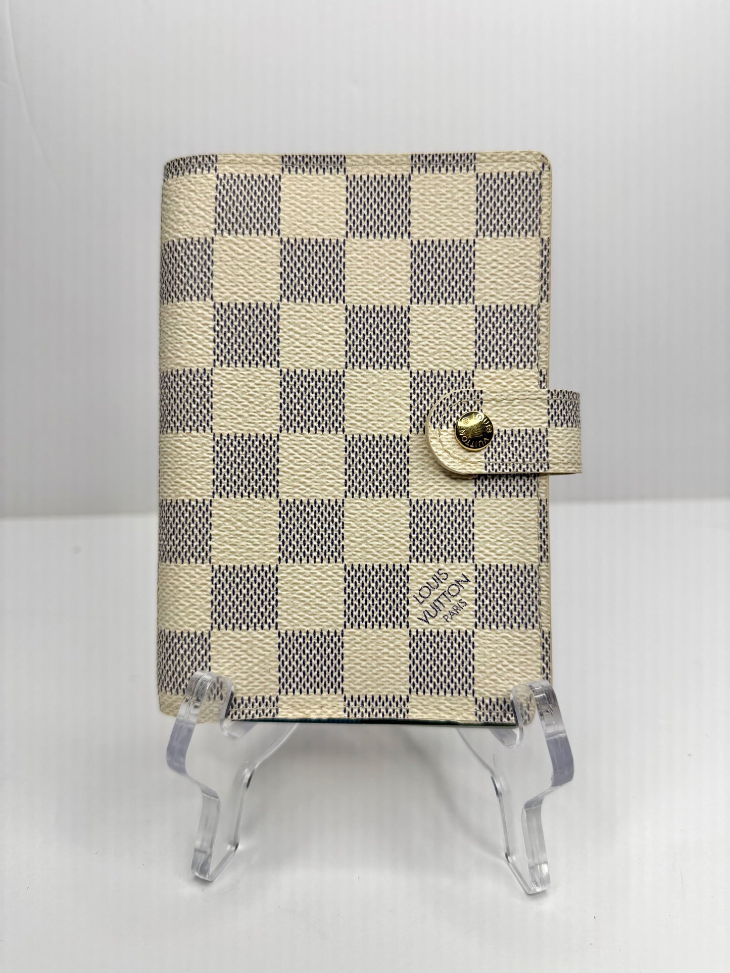 Pre-owned Louis Vuitton Damier azur agenda PM