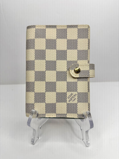 Pre-owned Louis Vuitton Damier azur agenda PM