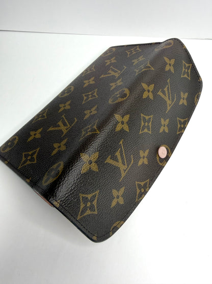 Pre-owned Louis Vuitton monogram canvas Emilie Wallet