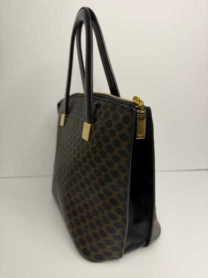 Pre-owned Celine macadam canvas top handle tote