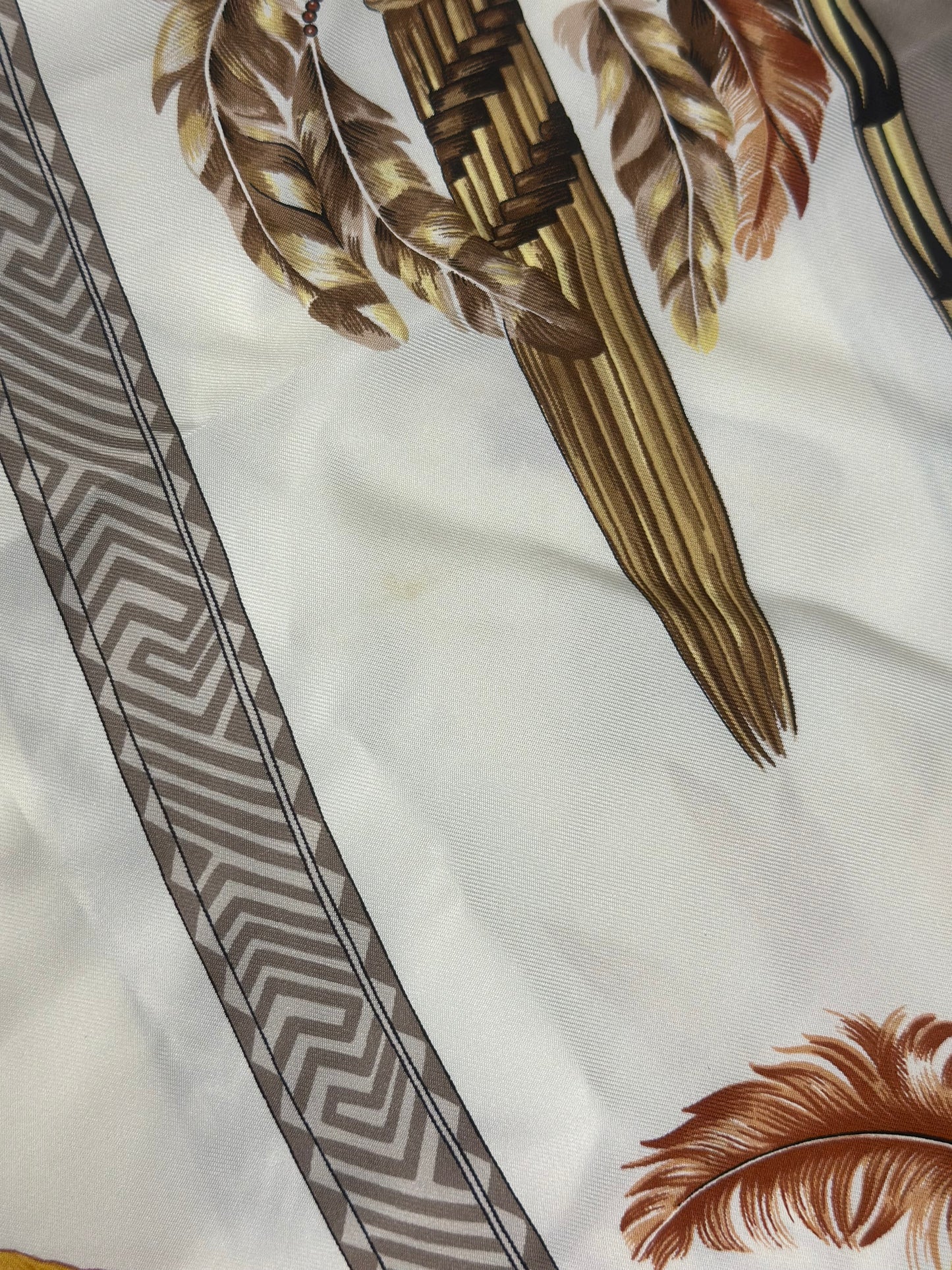 Pre-owned Hermès Carre silk scarf "Brazil" designed by Laurence Bourthoumieux
