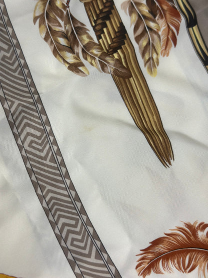 Pre-owned Hermès Carre silk scarf "Brazil" designed by Laurence Bourthoumieux