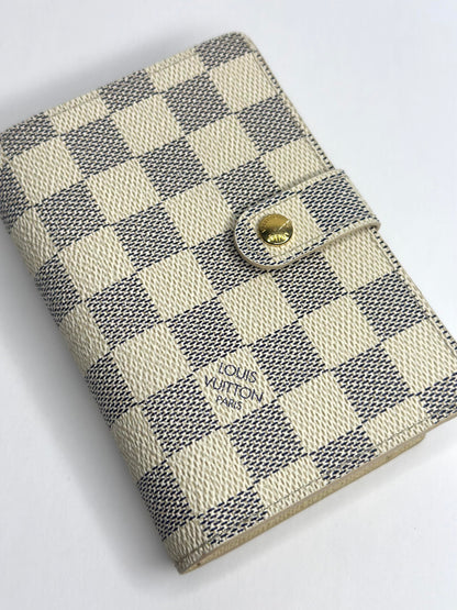 Pre-owned Louis Vuitton Damier azur French wallet