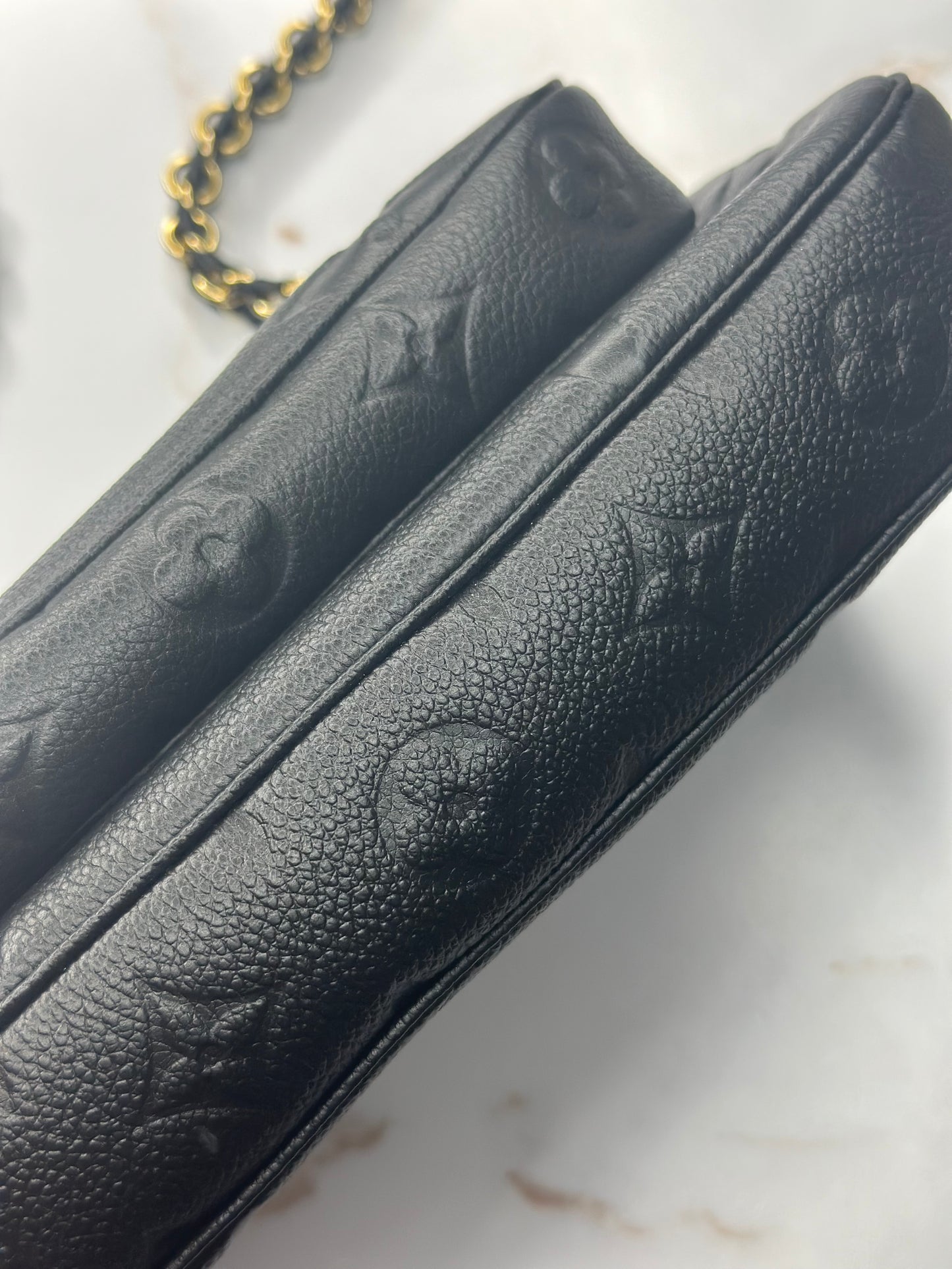 Pre-owned Louis Vuitton black Empriente leather multi-pochette accessories