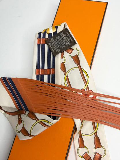 Pre-Owned Hermes Jumping Silk Twilly Scarf