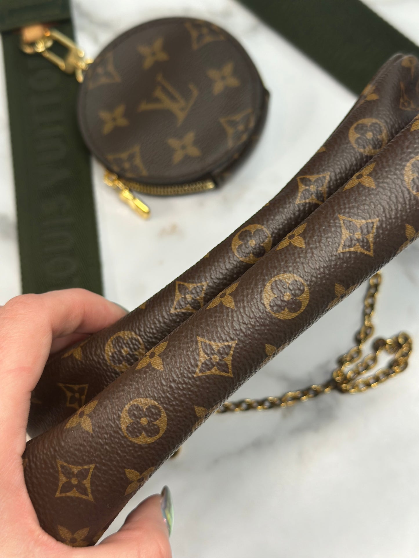 Pre-owned Louis Vuitton Monogram canvas multi pochette accessories crossbody