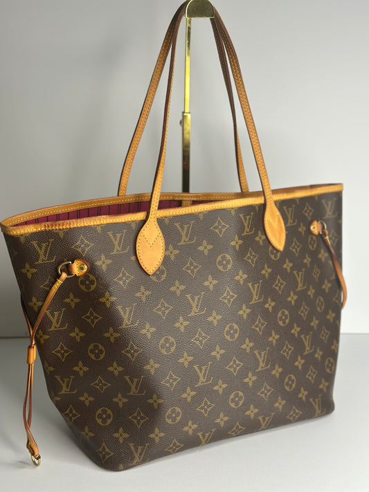 Pre-owned Louis Vuitton monogram canvas neverfull MM shoulder tote