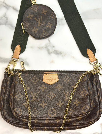 Pre-owned Louis Vuitton Monogram canvas multi pochette accessories crossbody