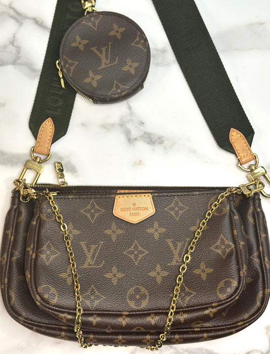 Pre-owned Louis Vuitton Monogram canvas multi pochette accessories crossbody