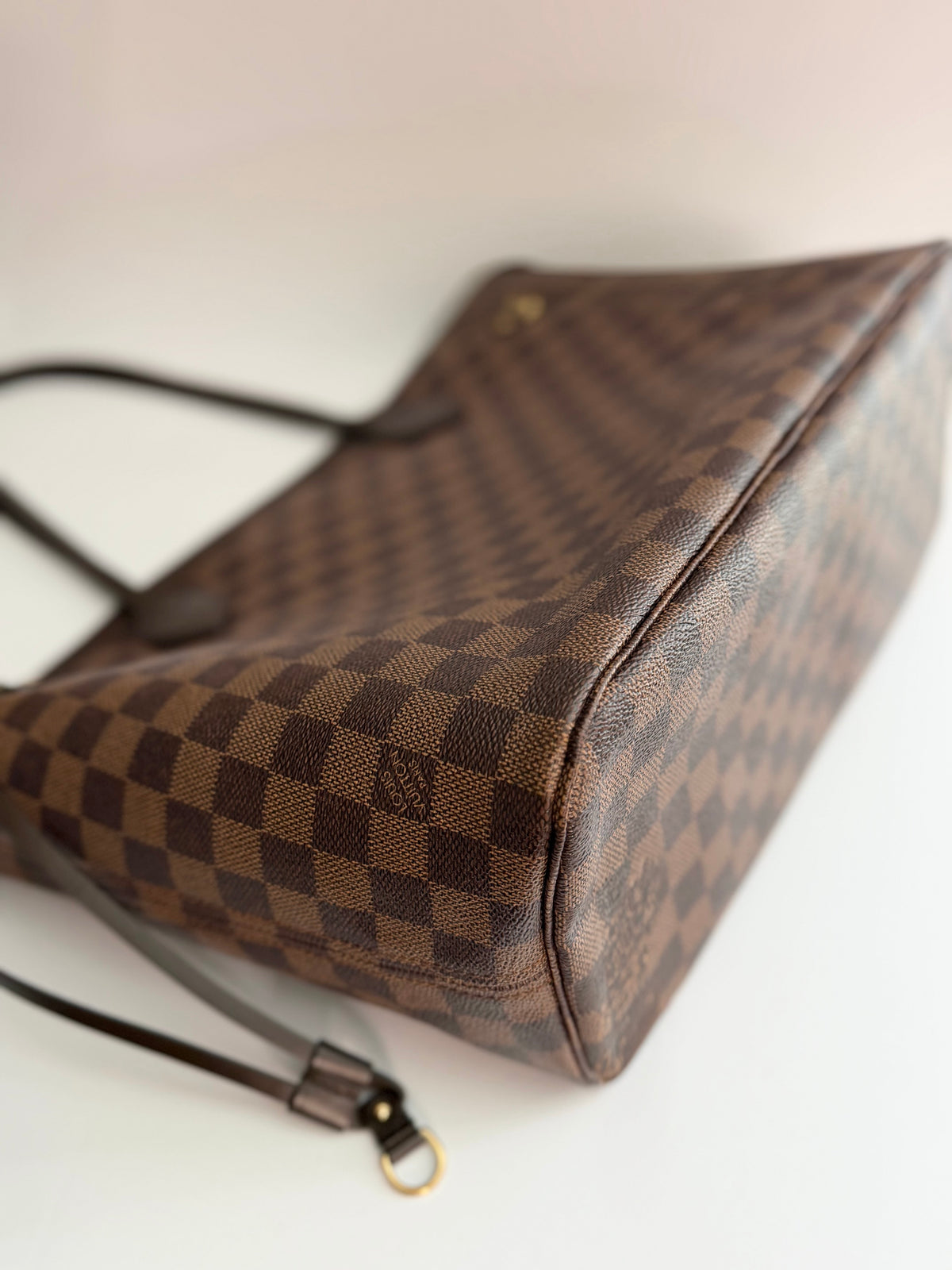 Pre-owned Louis Vuitton Damier ebene neverfull MM tote