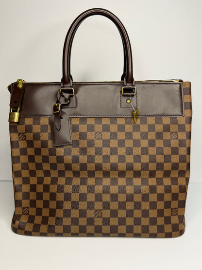 Pre-owned Louis Vuitton Damier Ebene Greenwich PM travel tote