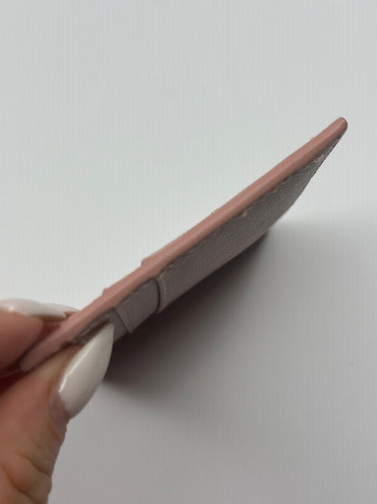 Pre-owned Prada soft pink Saffiano leather card holder