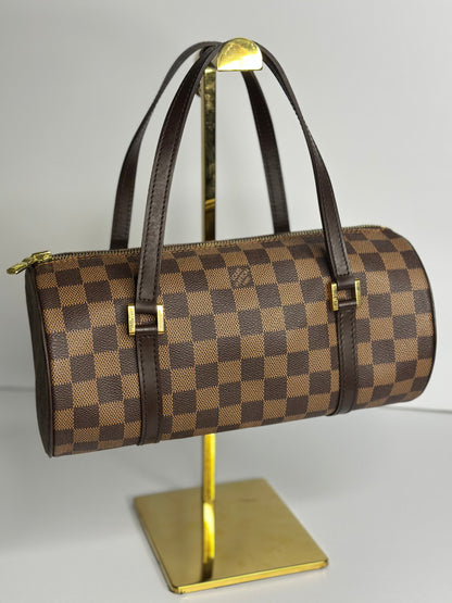 Pre-owned Louis Vuitton Damier Ebene Papillon 26 tote